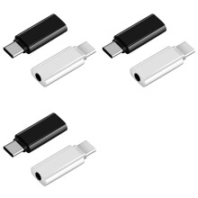 Cavo Adattatore Audio per Cuffie Convertitore da Tipo C A Jack da 3,5 mm da 6 Pezzi Tipo USB C A Cavo Adattatore Aux per Cuffie Femmina da 3,5 mm
