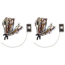 2X DumboRC Receptor X6DC 2.4G 6CH con Tira de Luces LED Juego de Módulos de Placa de Control para Accesorios de Reemplazo de Transmisor de Coche RC