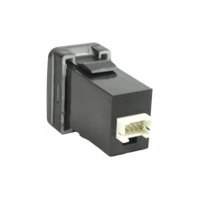 1 Stuk TS-02 QC3.0 Type-C Snellaadconnector voor , Dubbele Snellaadpoorten, Auto-Aanpassingsonderdelen