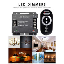3X 18A LED Monochrom Controller Dimmer 12V 24V mit RF Wireless Touch Fernbedienung für Einfarbige Lichtleiste