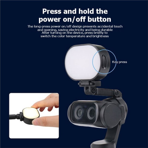 For   Ultra Fill Light Adjustable Brightness LED Light Quick-Release Gimbal Selfie Light 2