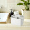 Desktop Organizer Box with Handle, Portable Split Pen  Caddy, Versatile Cosmetic Container for Bedroom Table 5