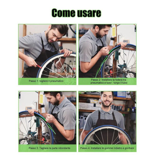 6PCS Cykeldäcksfoder, Inner Tube Cykel Flat Protector Kompatibel för 12/16/18/20/24/26/27,5/29tum 2