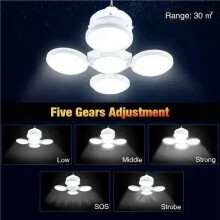 2X Solenergicampinglampa USB Uppladdningsbar LED-Fjärrkontroll Vikbar Lykta Bärbar Nödlampa