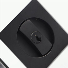 6X Pocket Door Lock Black Door Hardware Anti-Theft Lock Contemporary Privacy Square Door Lock with Keys