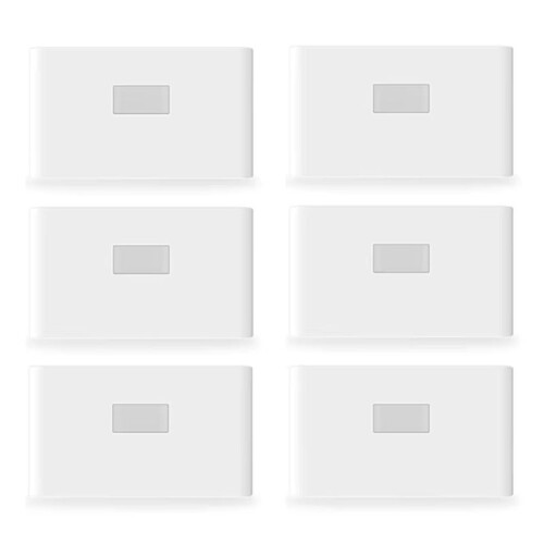 Rechargeable LED Intelligent Sensor Night Light Motion Sensor Wall Light for Bedroom Corridor Cabinet Lighting 6Pcs