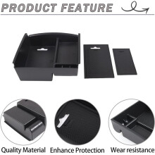 Center Console Organizer Armrest Storage Box Tray for  Q50 2013-2018 Interior Accessories