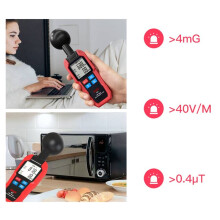 BSIDE EMF-Messgerät, Professioneller Detektor für Elektromagnetische Feldstrahlung, Heizkörper, Elektrisches Magnetisches Dosimeter, Geigertest