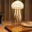 Rotating Jellyfish Night Light Sleeping Light Voice Control Atmosphere Light Decorative Type-C Charging for Desktop,A 3