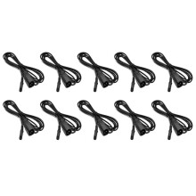 10X IEC 3-Pin C14 Stecker zu C7 Buchsen Konverter Adapter Kabel für PDU UPS Wasserkocher (2,0 Meter)