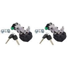 2X Tändningslås Cylinderlås Auto Trans + 4 NYCKLAR för 03-11 Accord CRV Fit 35100-SDA-A71