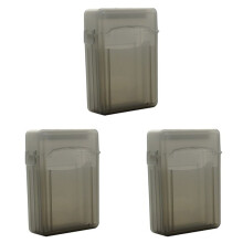 3pcs 2.5 Inch SSD HDD Enclosure Case Hard Drive Disk Protective Case Enclosure Box for Solid State Drive Case(Black)