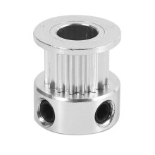 10X Aluminio GT2 16 Dientes 6mm Diametro Polea de Cinturon Dentado Rueda Sincrona de Brida para Impresora 3D
