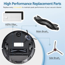 Airrobo P20 Robot Vacuum Cleaner Replacement Parts - Main Brush, HEPA Filters, Side Brushes & Cleaning Brush