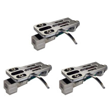 3X AT3600L Moving Magnetic Cartridge Stylus Headshell Connect Kit for LP Vinyl Record Player Turntable Phonograph,Silver