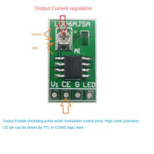 25Stck 30-1500MA Einstellbarer Konstantstrom-LED-Treiber 3,3V 3,7V 4,2V 5V PWM-Steuerplatine Buck-Leistungsmodul