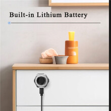 2X Tuya SmartLife APP Remote Control Fingerprint Cabinet Drawer Strongbox Mailbox Electric Lock Silver L30mm