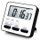 6X Küchen-Timer, Countdown, Countdown, Multifunktionaler Wecker, Schreibtischuhr, Schwarz 3