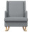 VidaXL vidaXL Schaukelstuhl Hellgrau 62 x 80 x 85 cm Stoff 4