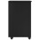 VidaXL vidaXL Rolling Cabinet Black 34 x 39 x 65.5 cm Solid Pine Wood 6