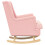 VidaXL vidaXL Schaukelstuhl Rosa 62 x 80 x 85 cm Bouclé 5