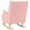 VidaXL vidaXL Schaukelstuhl Rosa 62 x 80 x 85 cm Bouclé 6