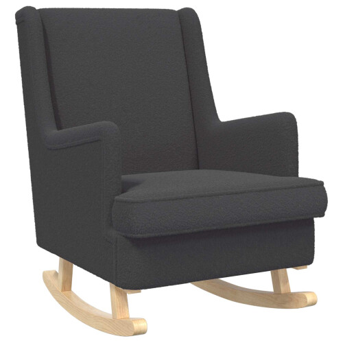 VidaXL vidaXL Schaukelstuhl Dunkelgrau 62 x 80 x 85 cm Bouclé 1