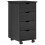 VidaXL vidaXL Rolling Cabinet Grey 34 x 39 x 65.5 cm Solid Pine Wood 2