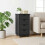 VidaXL vidaXL Rolling Cabinet Grey 34 x 39 x 65.5 cm Solid Pine Wood 3