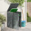 VidaXL vidaXL Mülltonnenbox für 1 Behälter 240L Grau 4