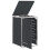 VidaXL vidaXL Mülltonnenbox for 1 Bin 240L Anthrazit 5