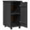 VidaXL vidaXL Rolling Cabinet Grey 34 x 39 x 65.5 cm Solid Pine Wood 4