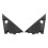 Car Molding Exterior Mirror Left Right Triangular Triangle Panel 735455792 for  500 2007- Auto Accessories 4