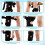 Hinged Knee Support Brace Adjustable Open Patella with Parallel Straps & Dual Side Stabilizers for Joint Pain Relief M 8