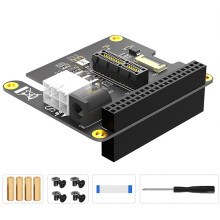 Für Raspberry Pi 5 PCIe FFC auf PCIe X1 Slot HAT-Erweiterungskarte Gen2 Gen3 für Raspberry Pi mit 40-Poligem GPIO-Anschluss