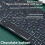 Compact Wired Keyboard for Laptops -  External Keyboard with USB Connection, Ideal for Home and Office Use A 6