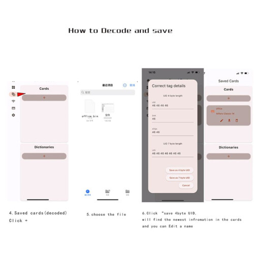 2X RFID ChameleonU  Chip Reader ISO14443 Key Detection EM125KHZ IC 13.56Mhz Badge Decode RFID Emulator 2