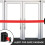 16.4 Ft Magnetic Retractable Wall Barrier Wall Mounted Crowd Control Barrier Safety Belt with ABS Case 2PCS 4