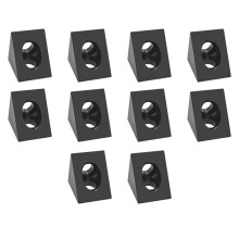 90 Degree Angle Bracket Connector for CNC & 3D Printer DIY V-Slot Black Corner for 2020 Aluminum Profile 10Pcs