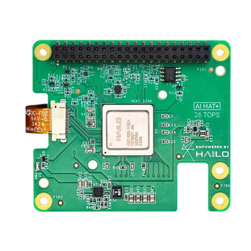 Para Raspberry Pi AI HAT+Hailo-8 26Tops para Raspberry Pi5 PCIe M.2 Gen3 para TensorFLow, TensorFlow Lite, ONNX, Keras, Pytorch