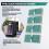 For FLASHFORGE Adventurer 5M Pro 3D Printer Hepa Air Filter Bundle - Enhanced Air Filtration System 3