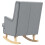 VidaXL vidaXL Schaukelstuhl Hellgrau 62 x 80 x 85 cm Stoff 6