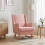 VidaXL vidaXL Schaukelstuhl Rosa 62 x 80 x 85 cm Bouclé 3