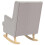 VidaXL vidaXL Schaukelstuhl Hellgrau 62 x 80 x 85 cm Bouclé 6