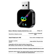 Trådlös Carplay för Android AUTO 2i1 AI Box Platsfinder Funktion Bluetooth5.0+WiFi Adapter Från Kabel Till Trådlös Carplay A