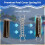 6Pack Pool Winter Cover Spring with Pool Protective Spring Cover with Stopper D Ring & Vinyl Spring Sleeves 3