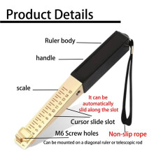 3X Outil de Mesure Door-, 1-15mm Fire Door- Gauge Checker, Jauges D'Épaisseur pour L'Ingénierie Mesure D'Inspection