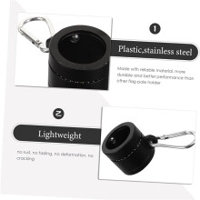 16 Styck Flaggstångsringar Av Plast med Lager 360 Graders Roterande Anti Wrap Flagga Monteringsring för 0,76-1,0 Tum Flaggstång,A