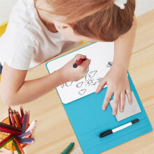 Portable Small Whiteboard, Reusable Magnet Dry Erase Board with Wipe Cloth Magnetic Dry Erase Board