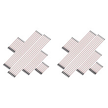 60 Stück 3-Pin-Verlängerungskabel, Stecker auf Buchse, Kabelverbinder für Servoverlängerungs-Fernbedienungsteile - 5 Größen